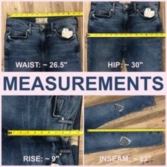 Free People High Rise Busted Knee Skinny Jean - Picture 6 of 6